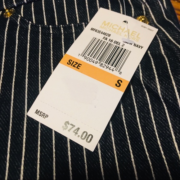 NWT Michael Kors Sailor Striped Legging Small B23 - Picture 7 of 8